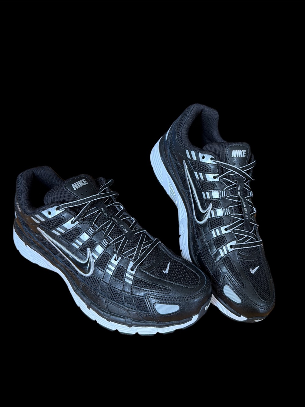 Nike P-6000 Black & White P-6000 Athletic Sneakers Men’s size 10.5 *NEW*
